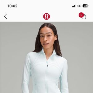 Lululemon cropped sheer blue define jacket (4) Hit me with offers need gone asap